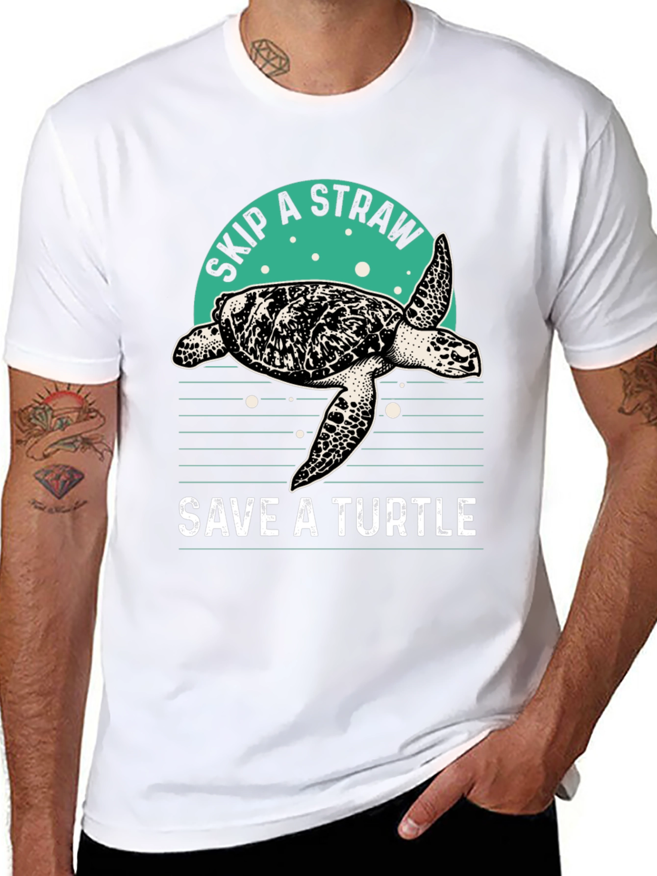 Save a Turtle T-Shirt - Skip a Straw