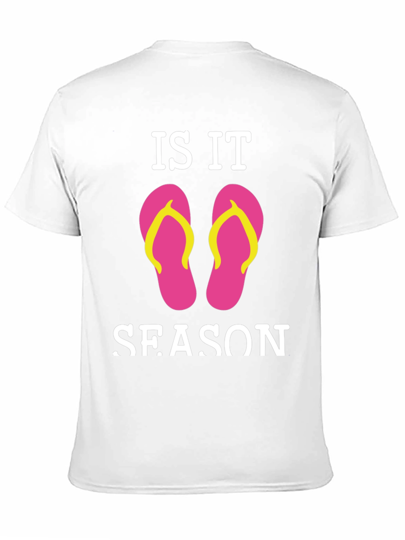 Is It Flip Flop Season Black T-Shirt