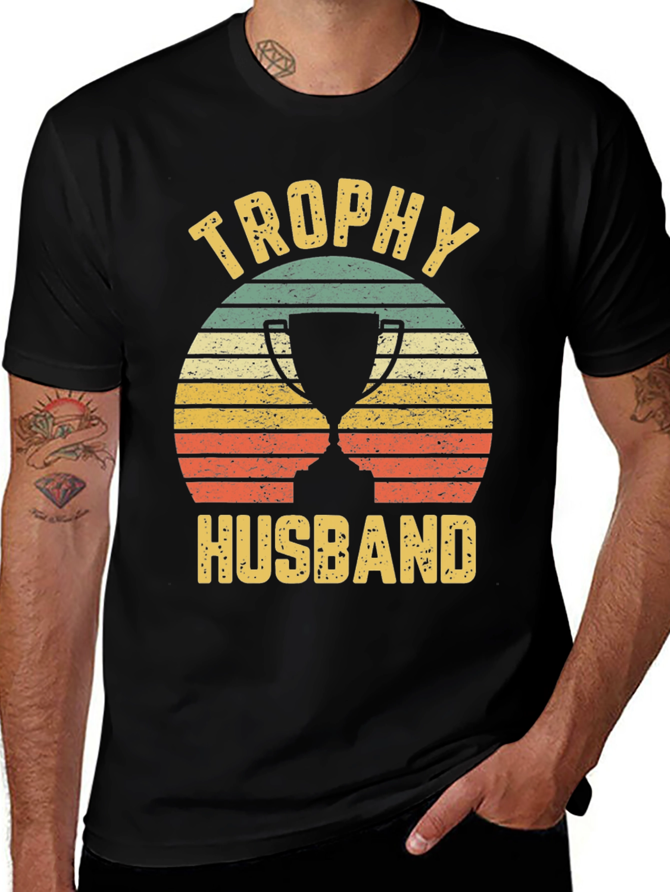 Trophy Husband Retro T-Shirt