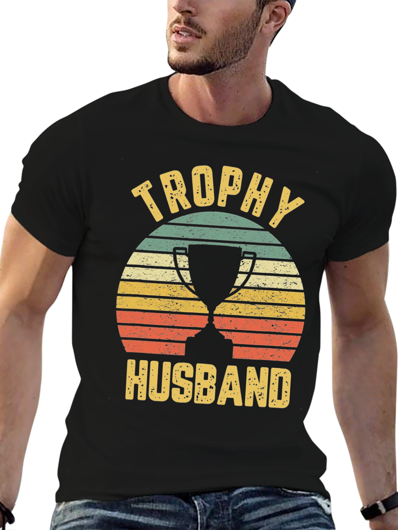 Trophy Husband Retro T-Shirt