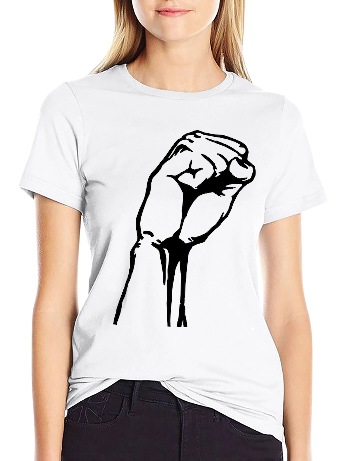 Black Power Fist Graphic T-Shirt