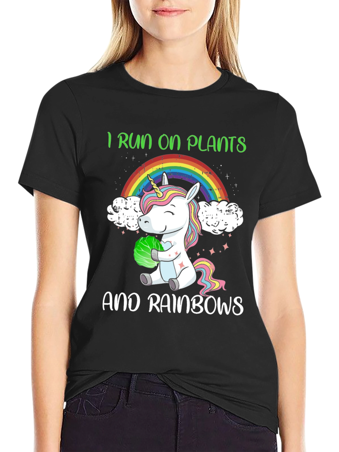 I Run On Plants and Rainbows T-Shirt