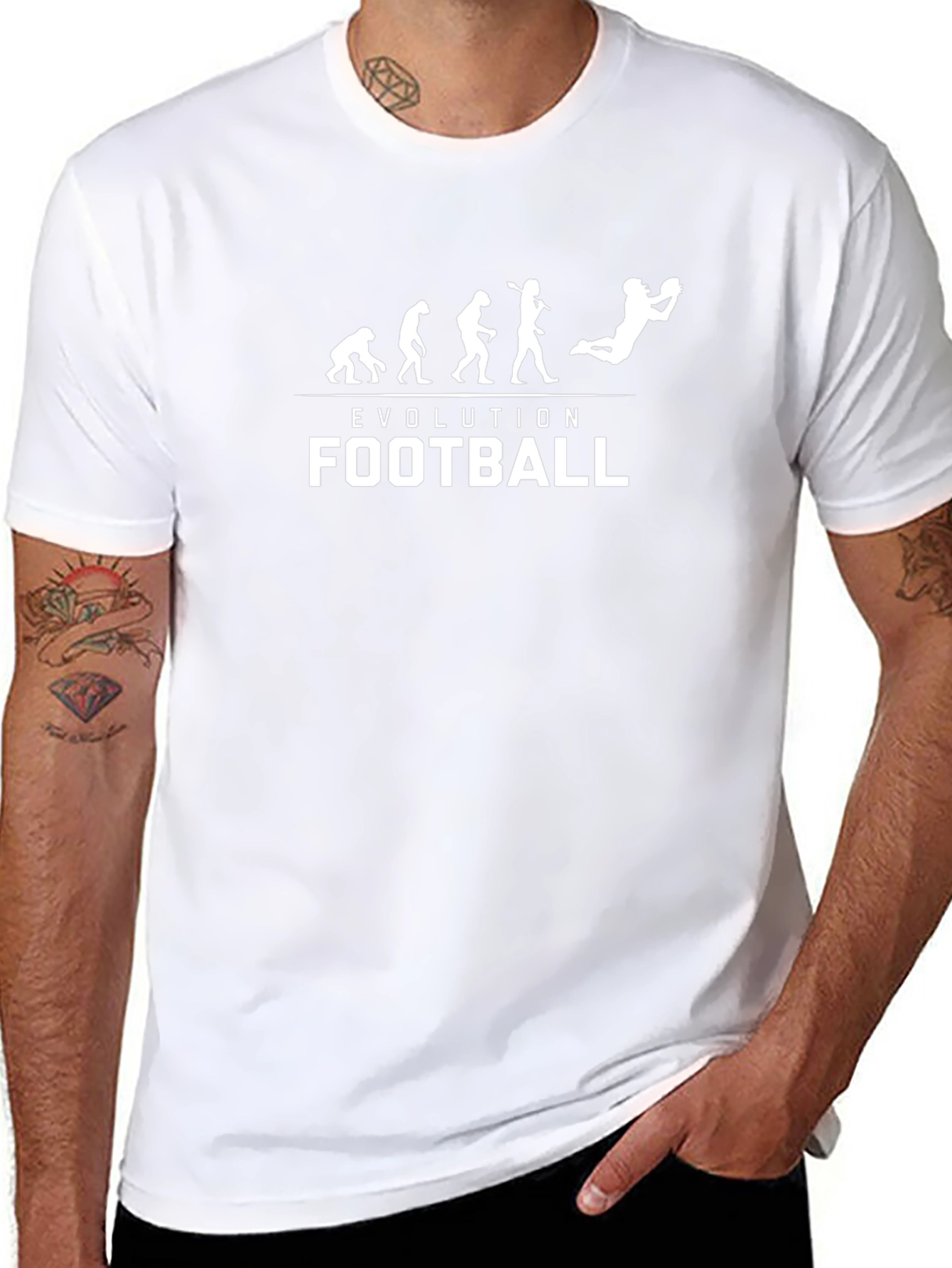 Evolution of Football Black T-Shirt