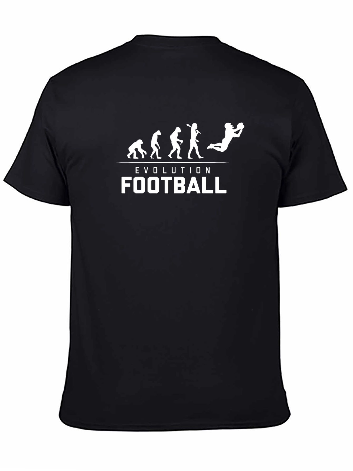Evolution of Football Black T-Shirt
