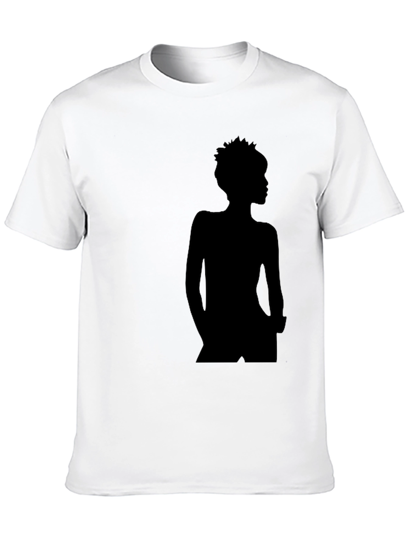 Silhouette Graphic Tee - Classic Black Cotton