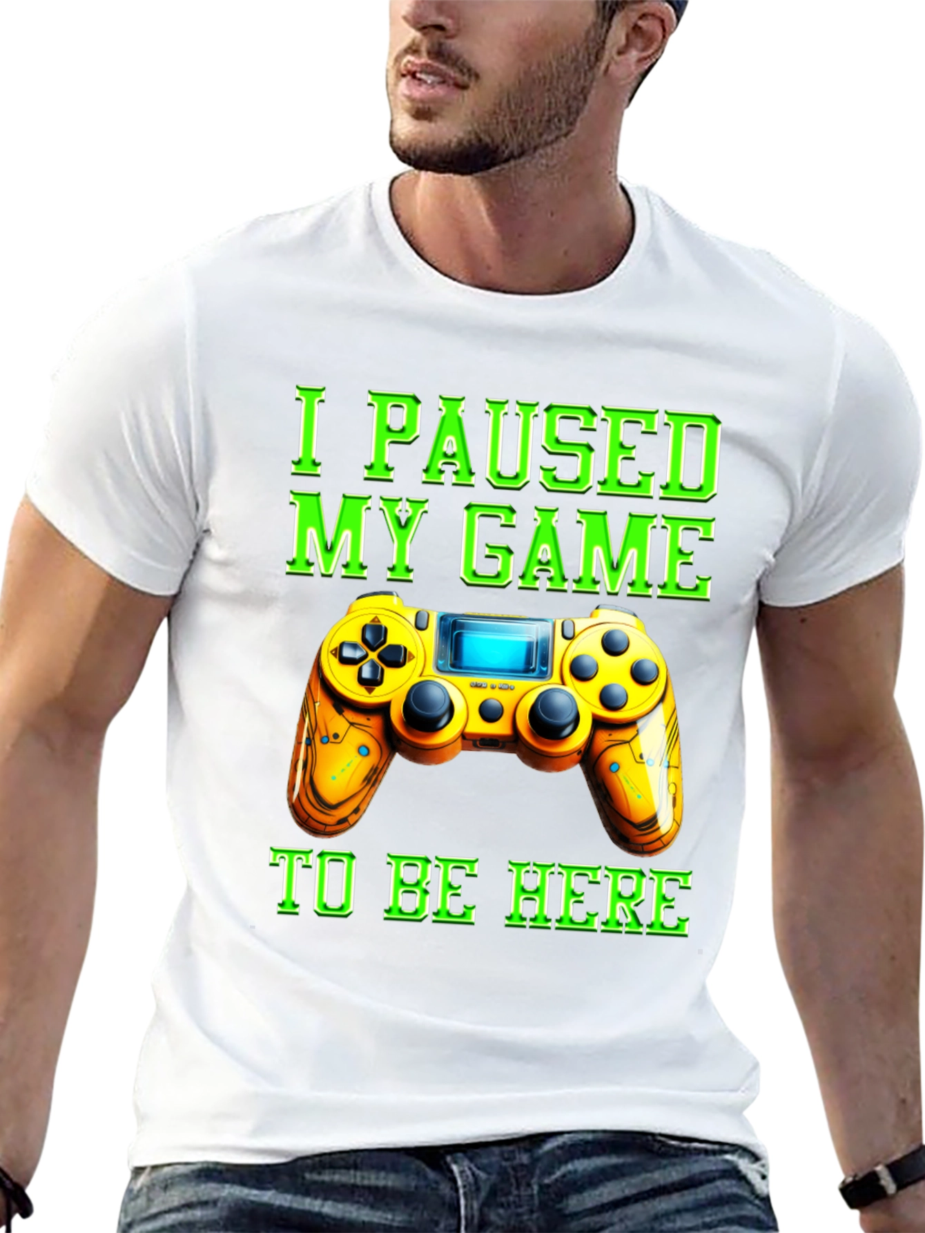 I Paused My Game to Be Here Graphic Tee