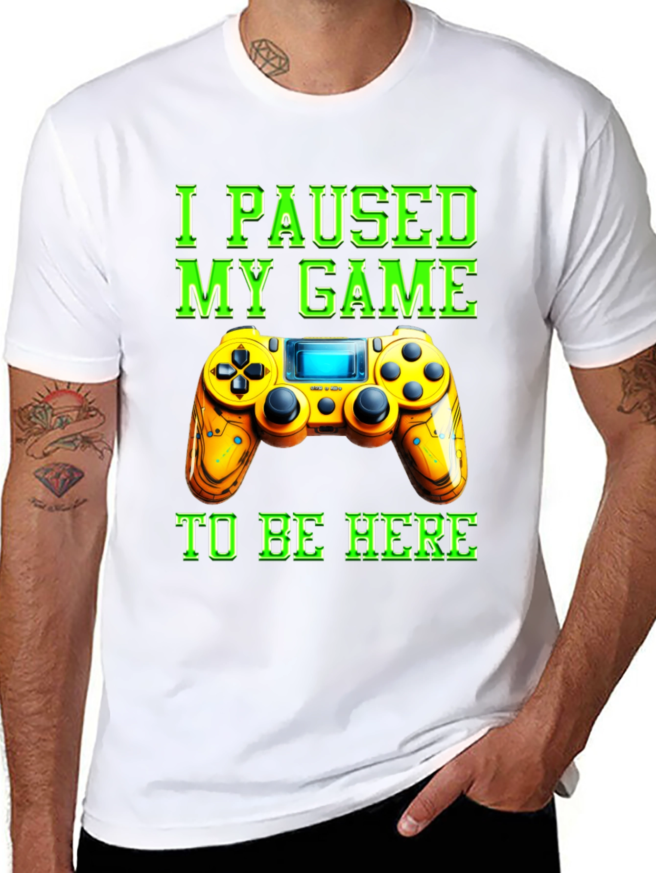 I Paused My Game to Be Here Graphic Tee