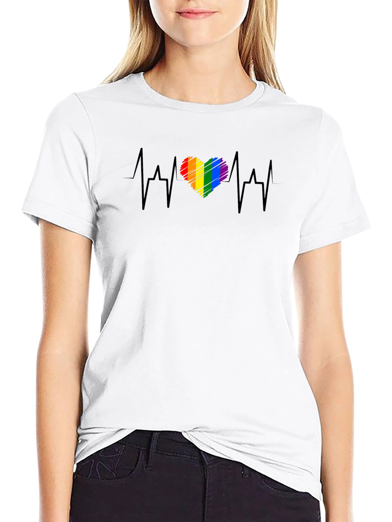 LGBT Heartbeat Pride T-Shirt - Love Wins