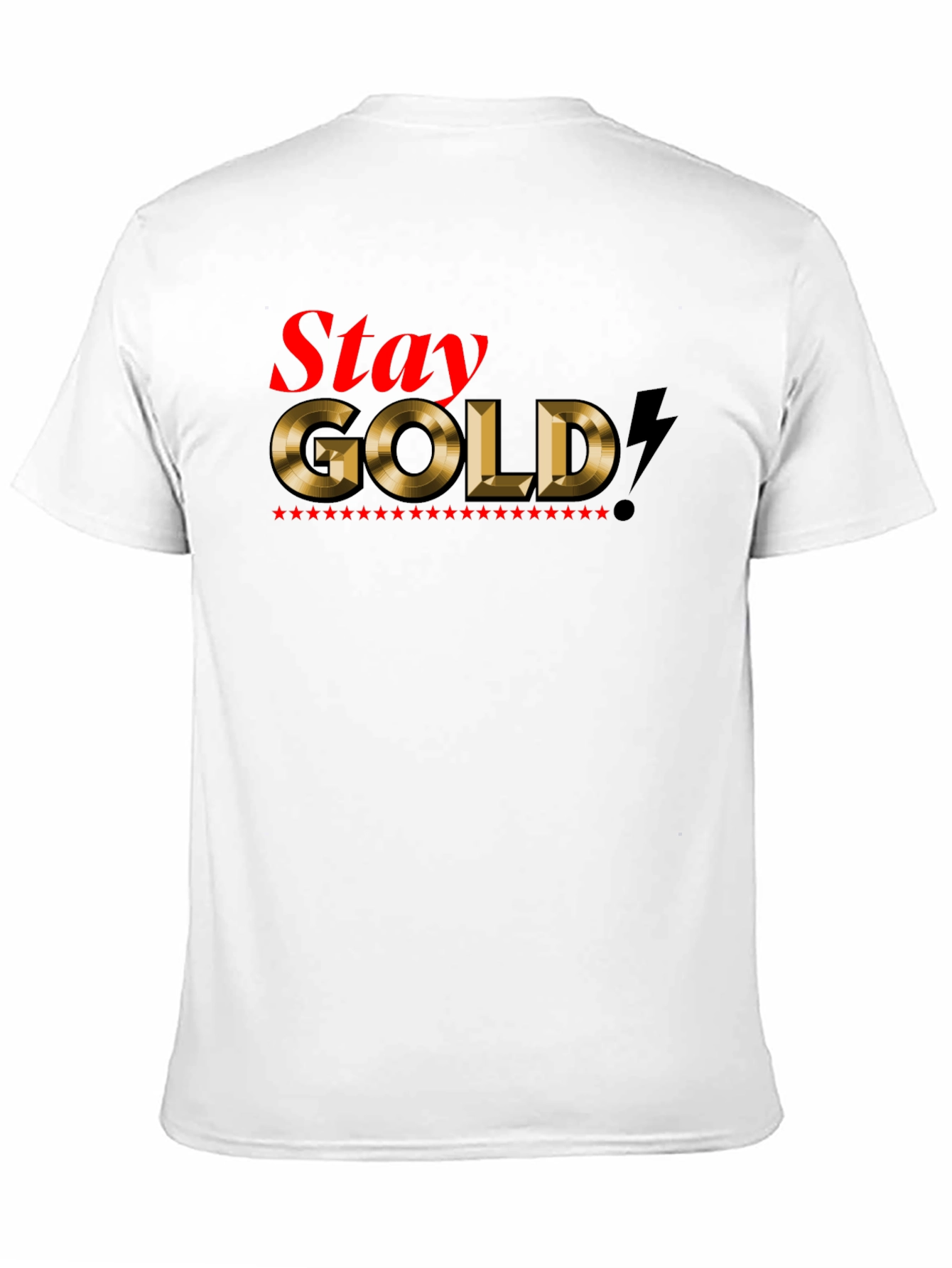 Stay Gold Graphic Tee - Mens Black T-Shirt