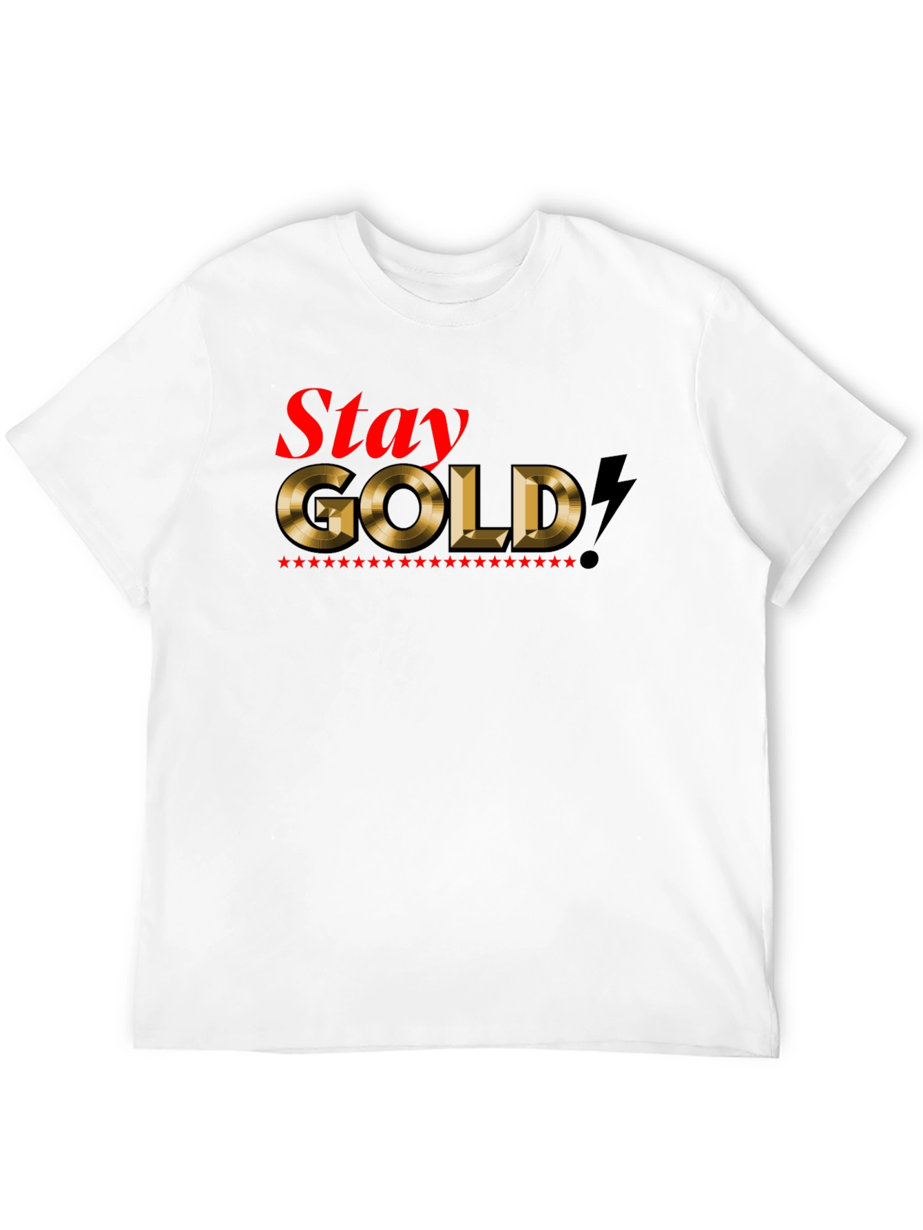Stay Gold Graphic Tee - Mens Black T-Shirt