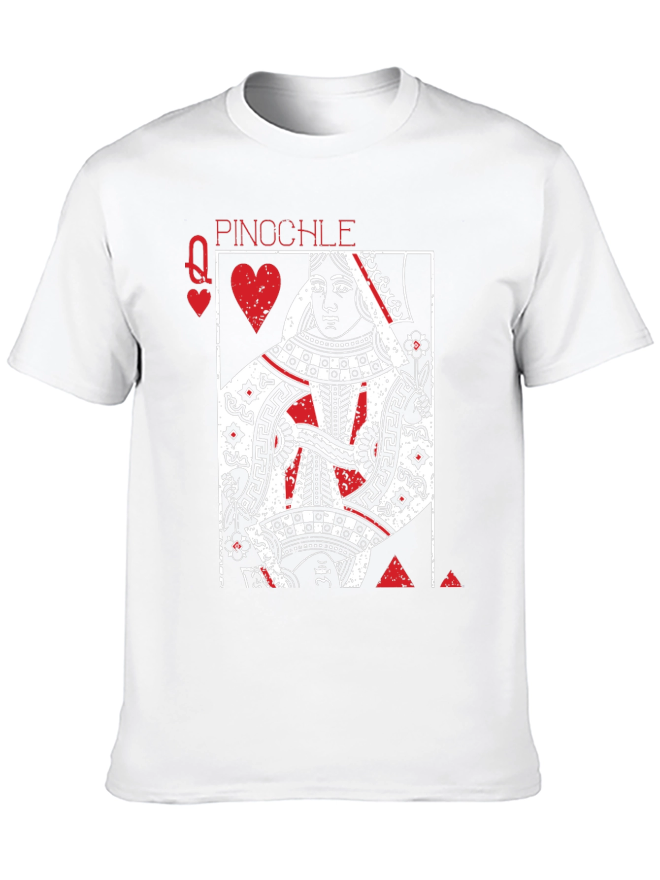Queen of Hearts Pinocle Graphic T-Shirt