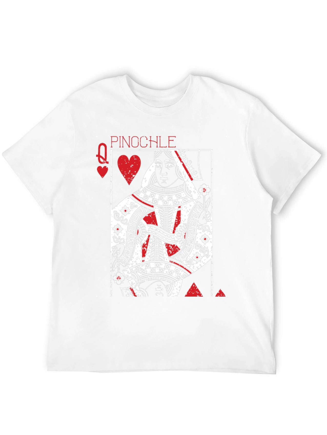 Queen of Hearts Pinocle Graphic T-Shirt