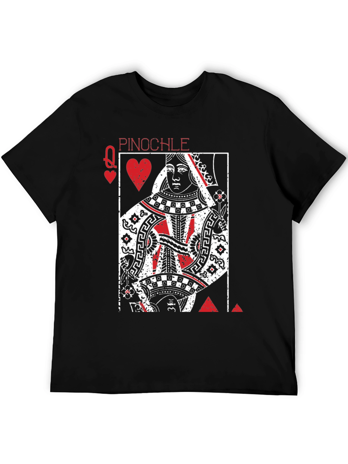 Queen of Hearts Pinocle Graphic T-Shirt