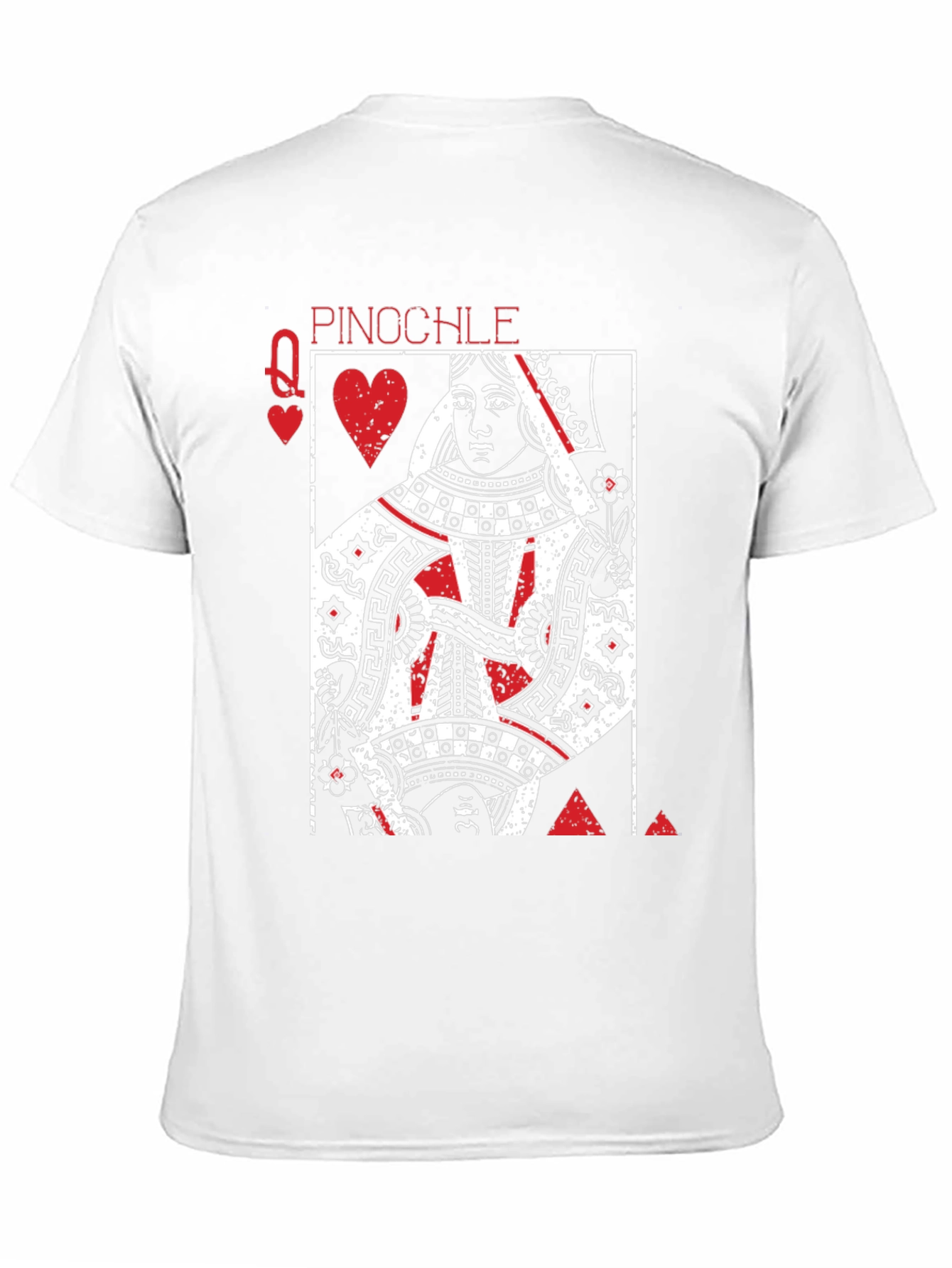Queen of Hearts Pinocle Graphic T-Shirt