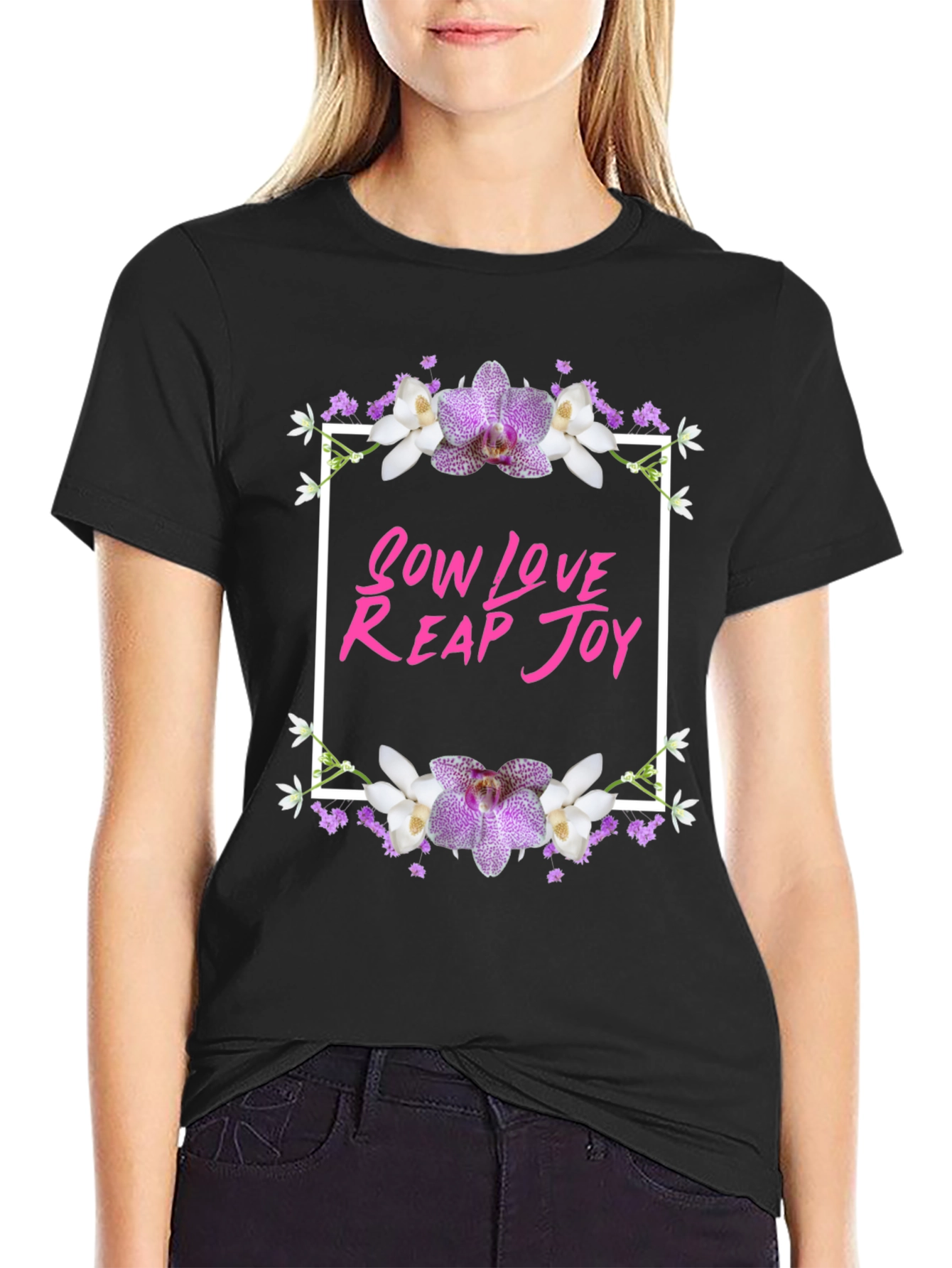 Sow Love Reap Joy Floral Graphic Tee