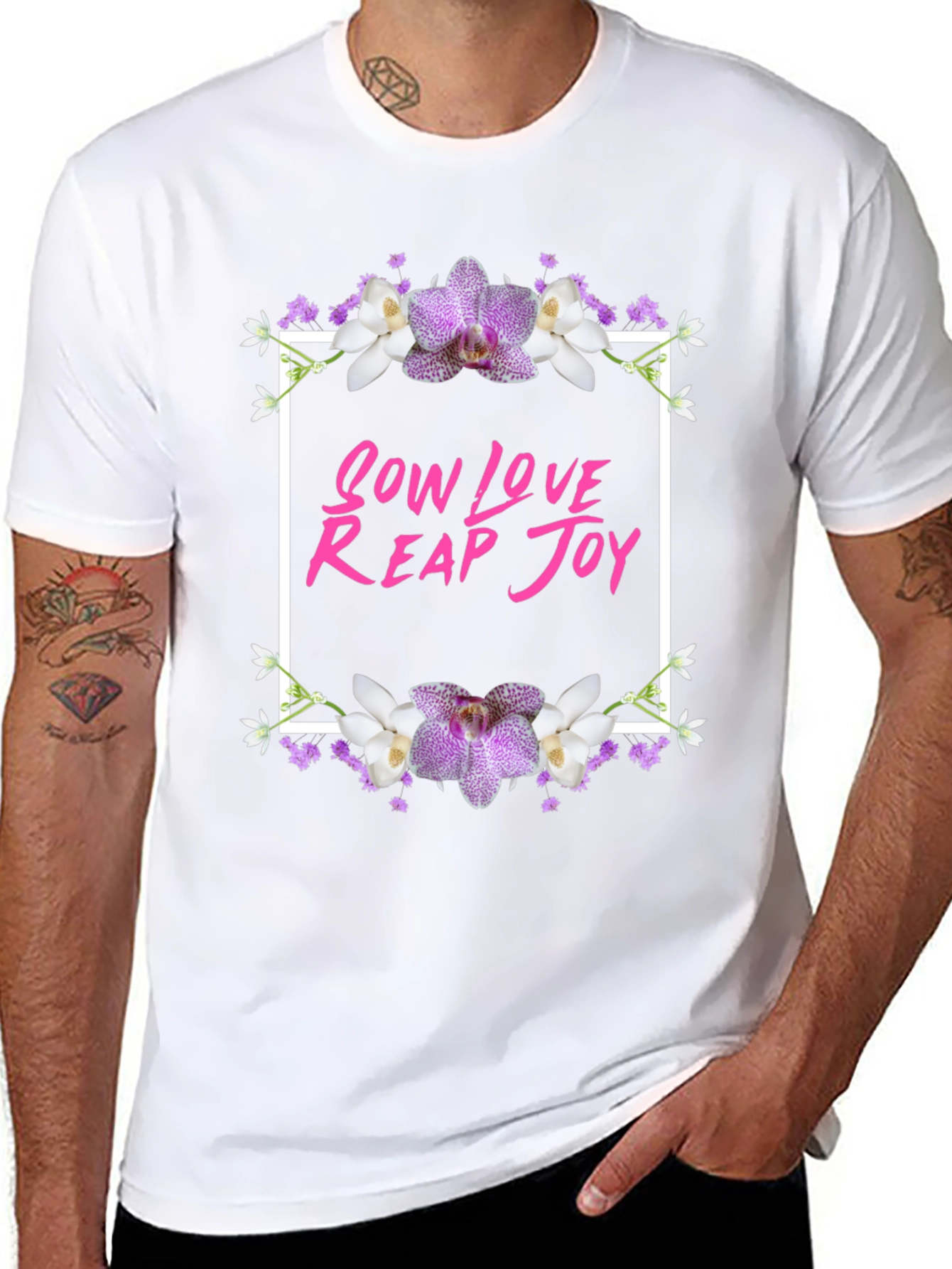 Sow Love Reap Joy Floral Graphic Tee