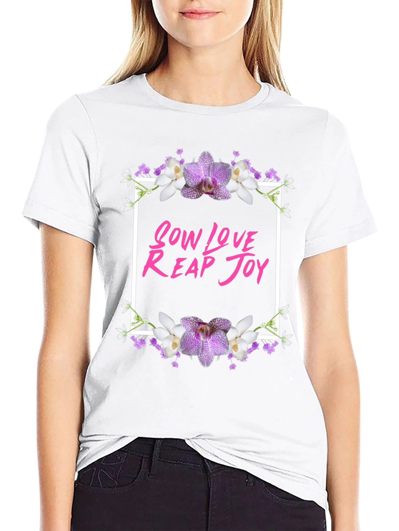 Sow Love Reap Joy Floral Graphic Tee