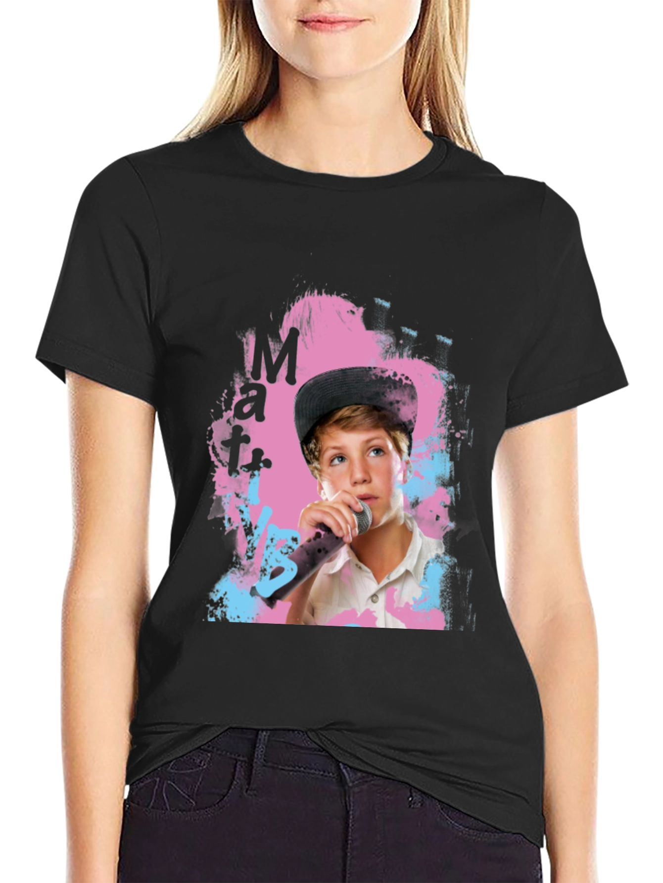 Matt VS Boy Graphic Tee - Black