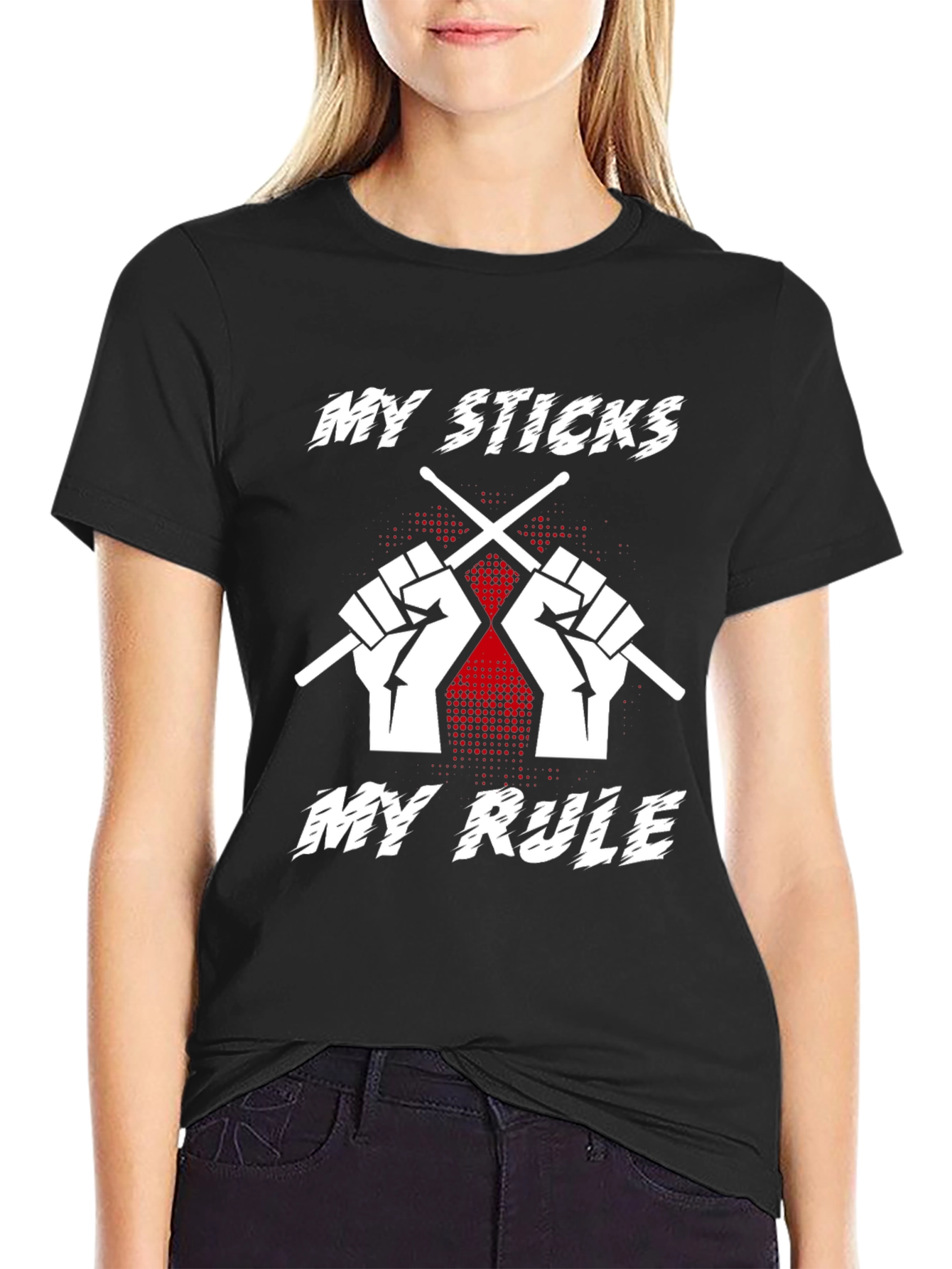 My Sticks My Rule Drummer T-Shirt