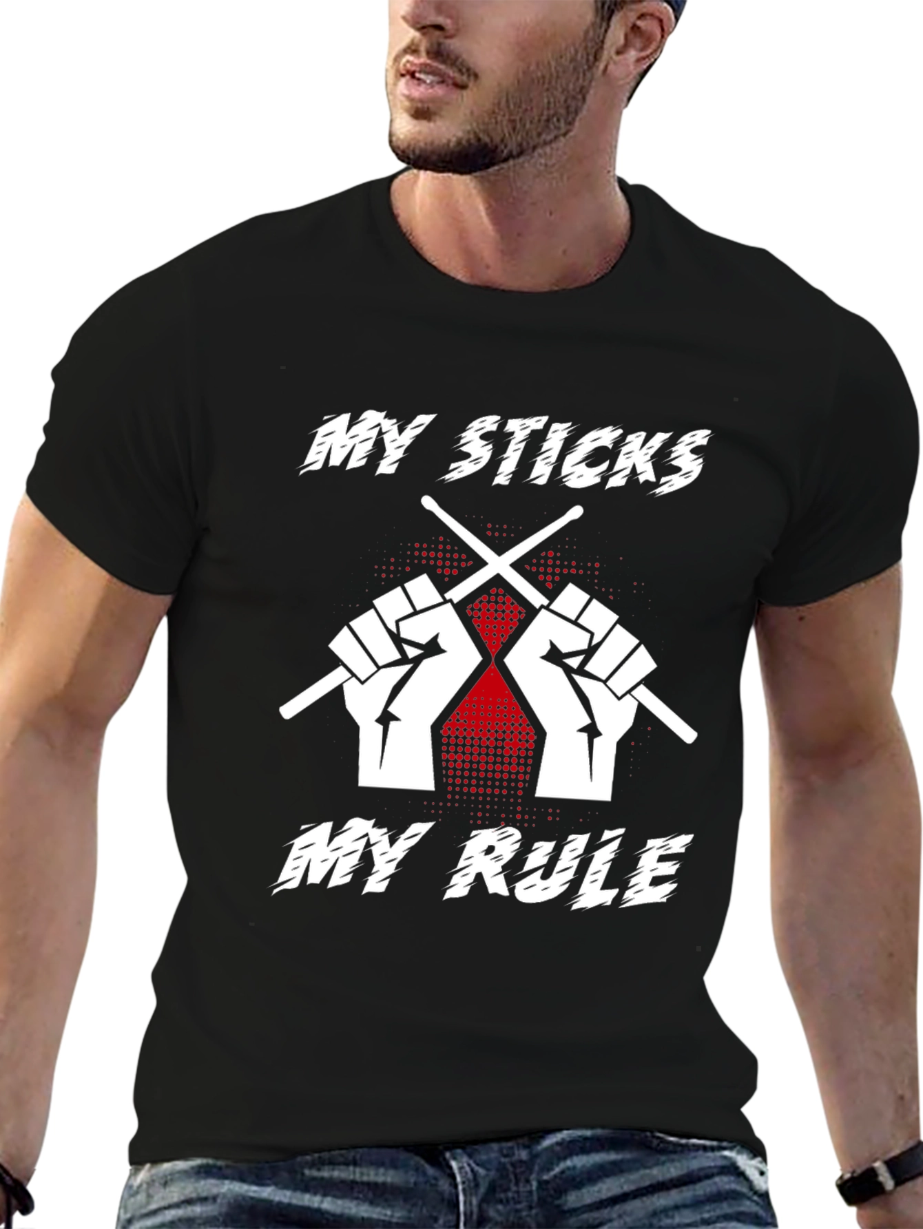 My Sticks My Rule Drummer T-Shirt