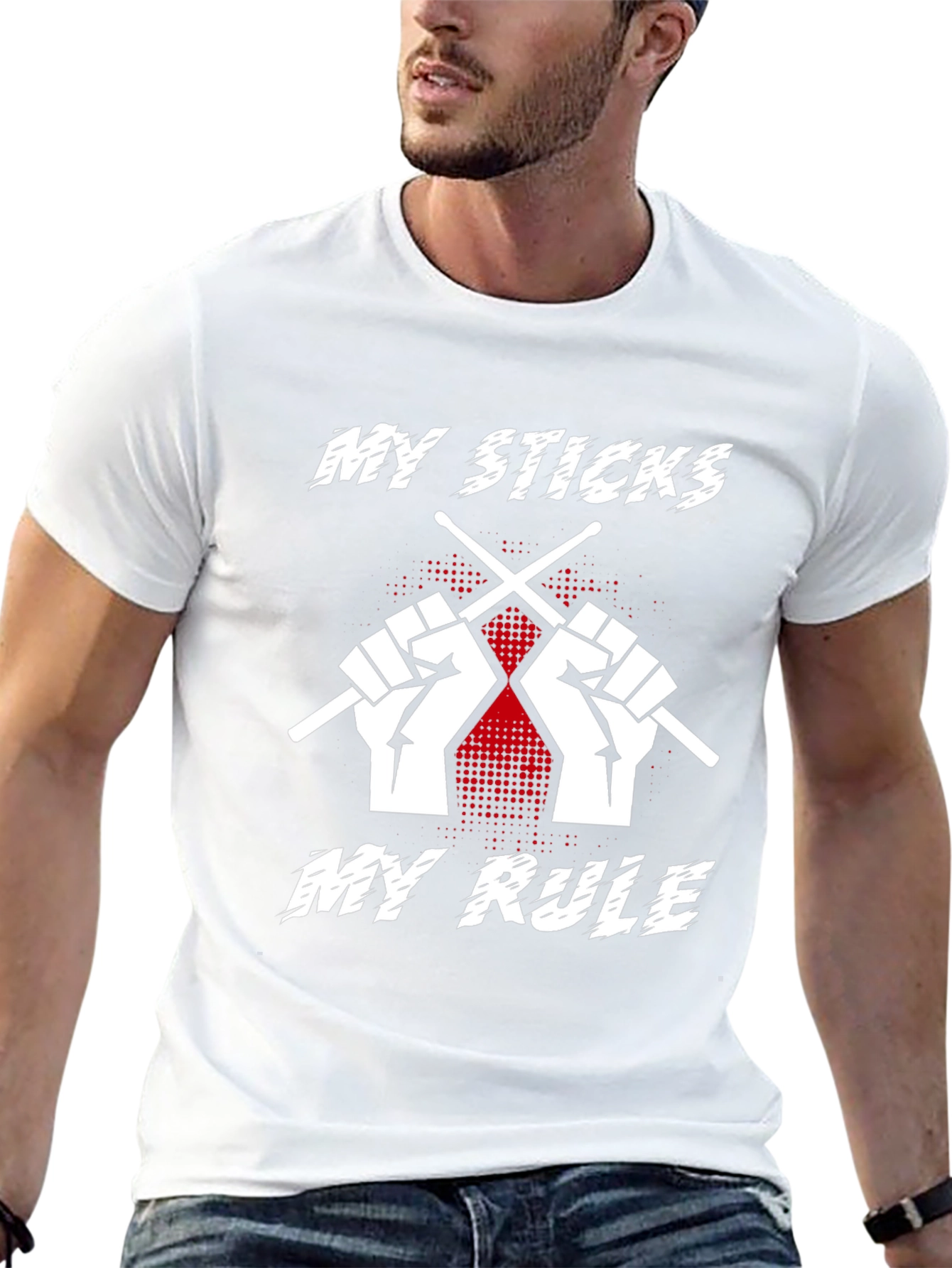 My Sticks My Rule Drummer T-Shirt