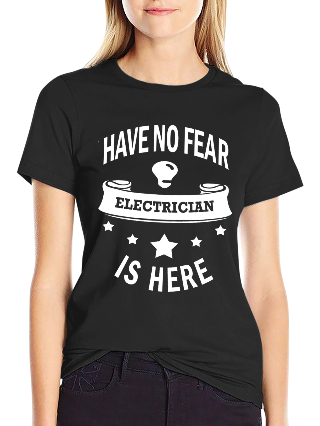 Electrician Humor T-Shirt - Have No Fear Design