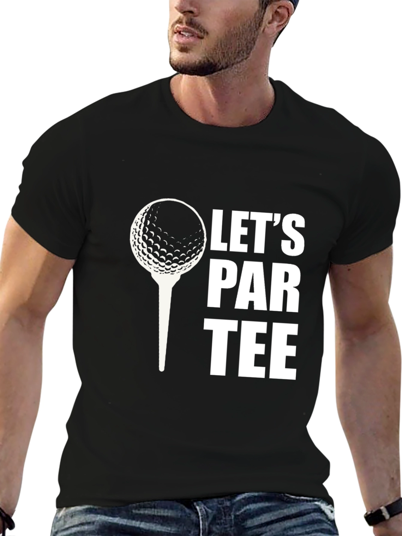 Lets Par Tee Golf T-Shirt - Black