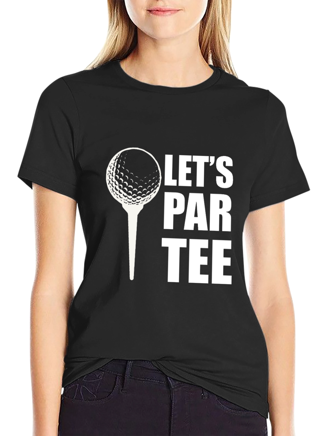 Lets Par Tee Golf T-Shirt - Black