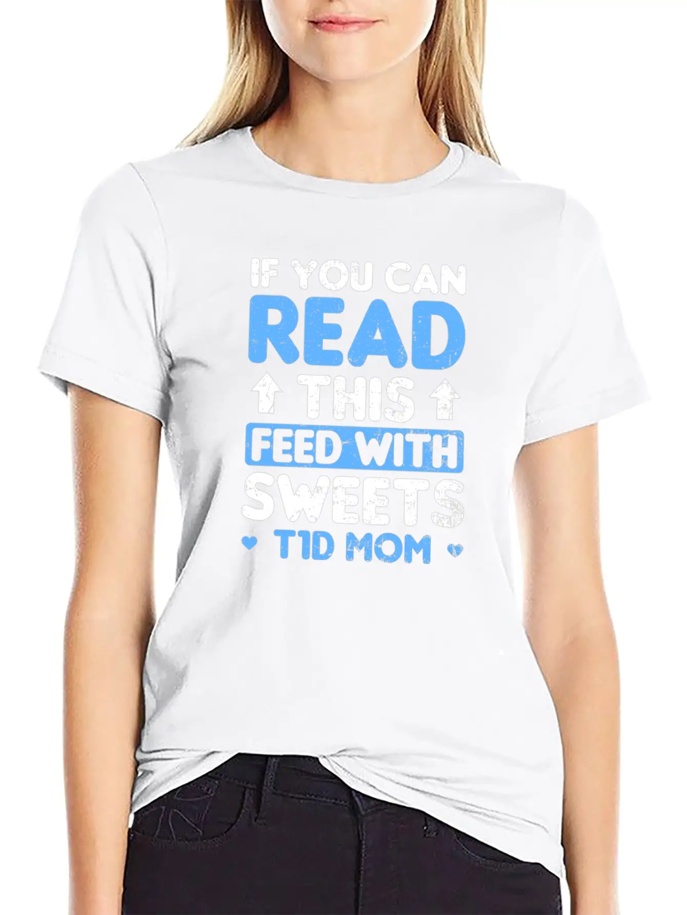 T1D Mom Feed With Sweets Gift Unisex Casual T-Shirt – Clean Design For Daily Comfort