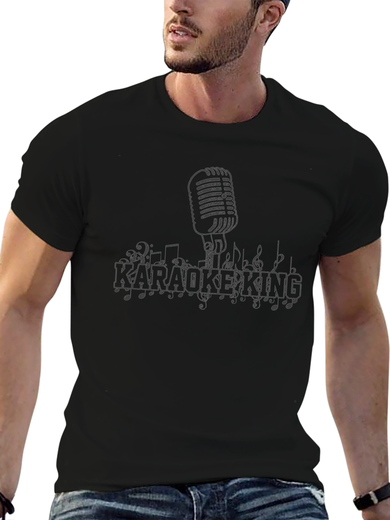 Karaoke King Graphic T-Shirt - Music Lover Tee