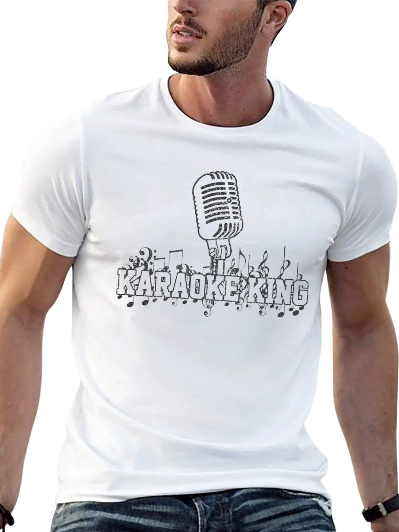 Karaoke King Graphic T-Shirt - Music Lover Tee