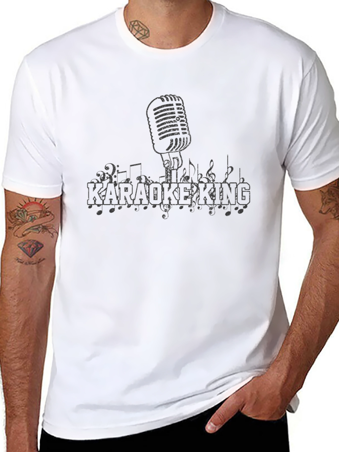 Karaoke King Graphic T-Shirt - Music Lover Tee
