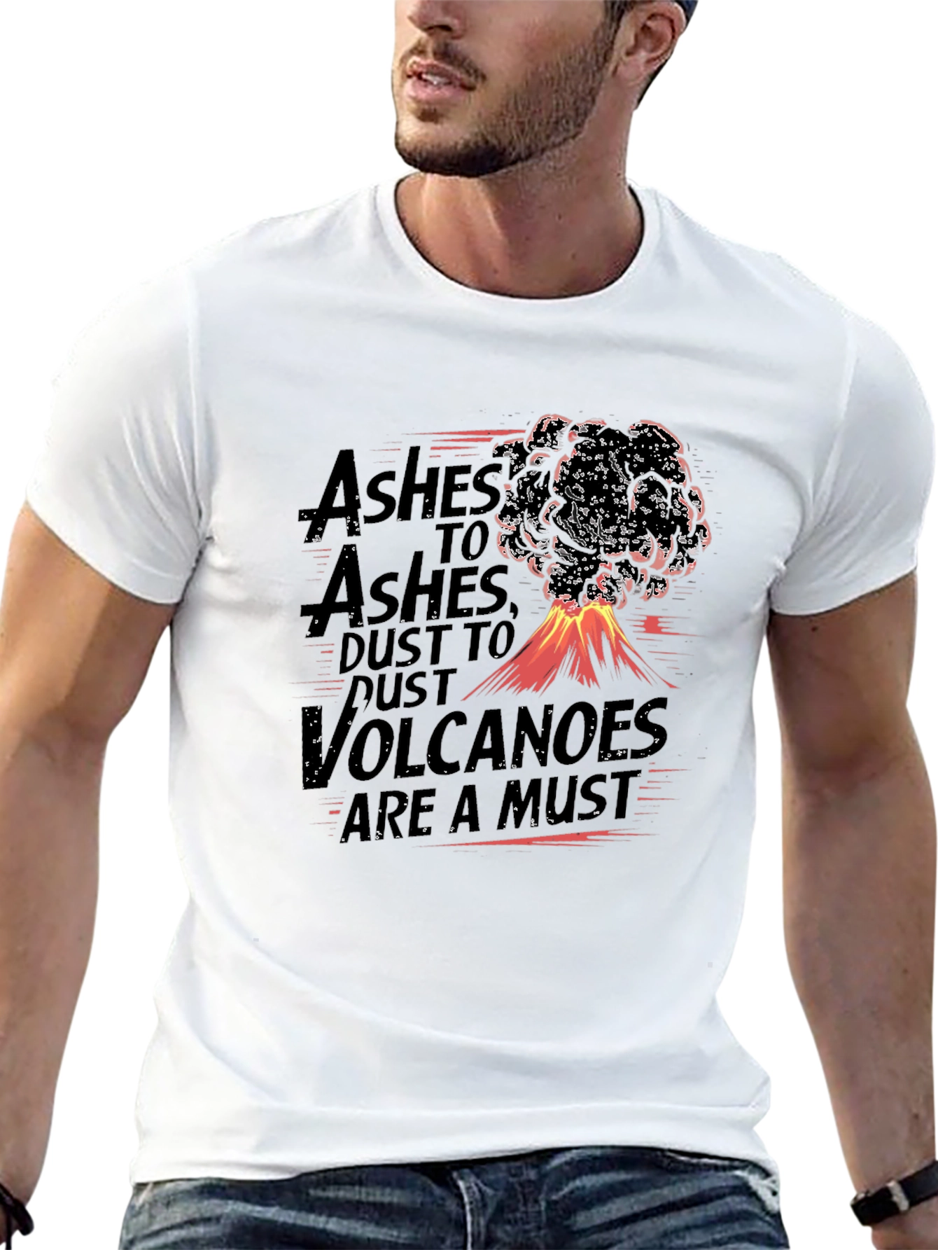 Volcano Eruption Graphic T-Shirt