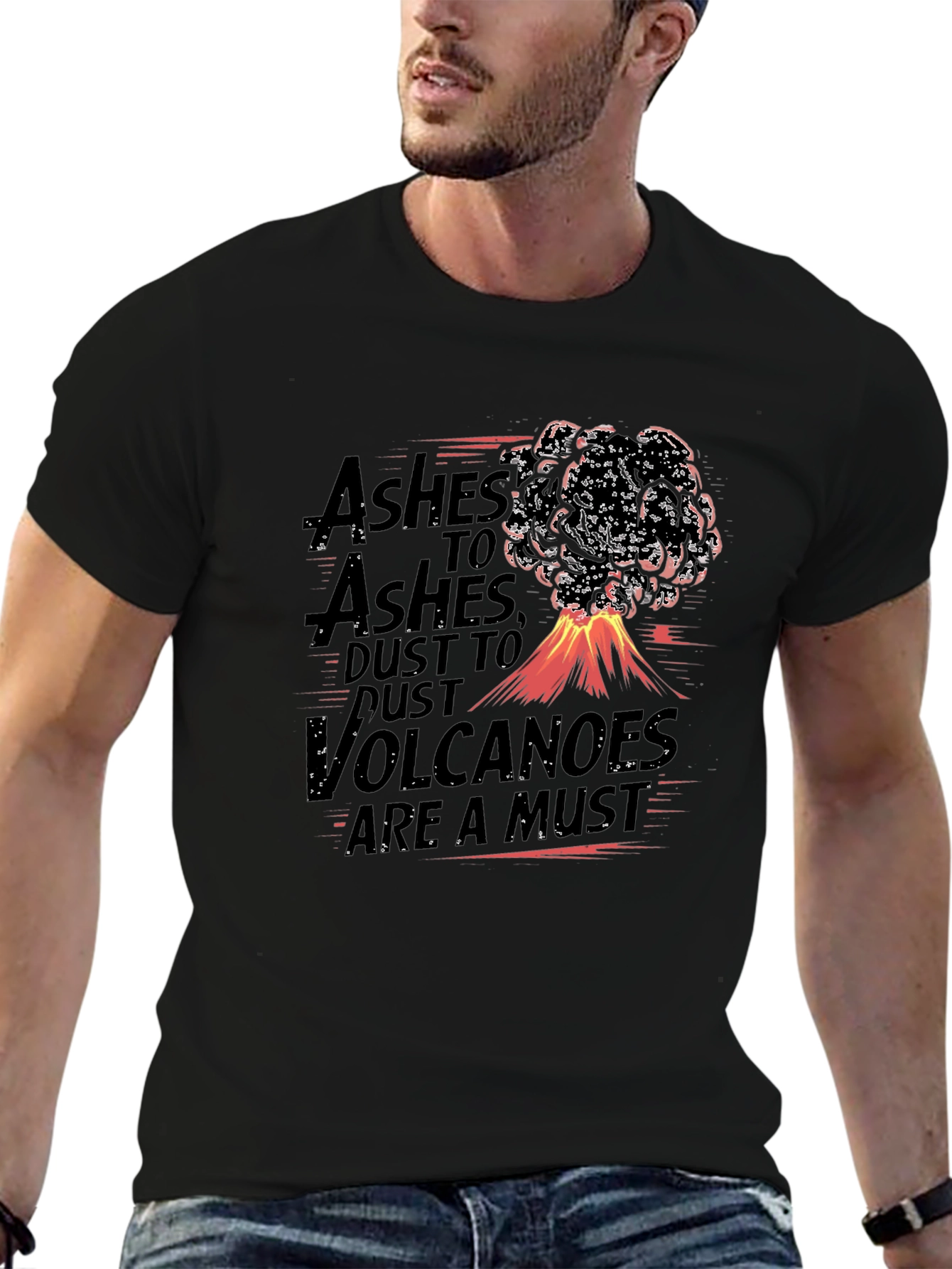 Volcano Eruption Graphic T-Shirt