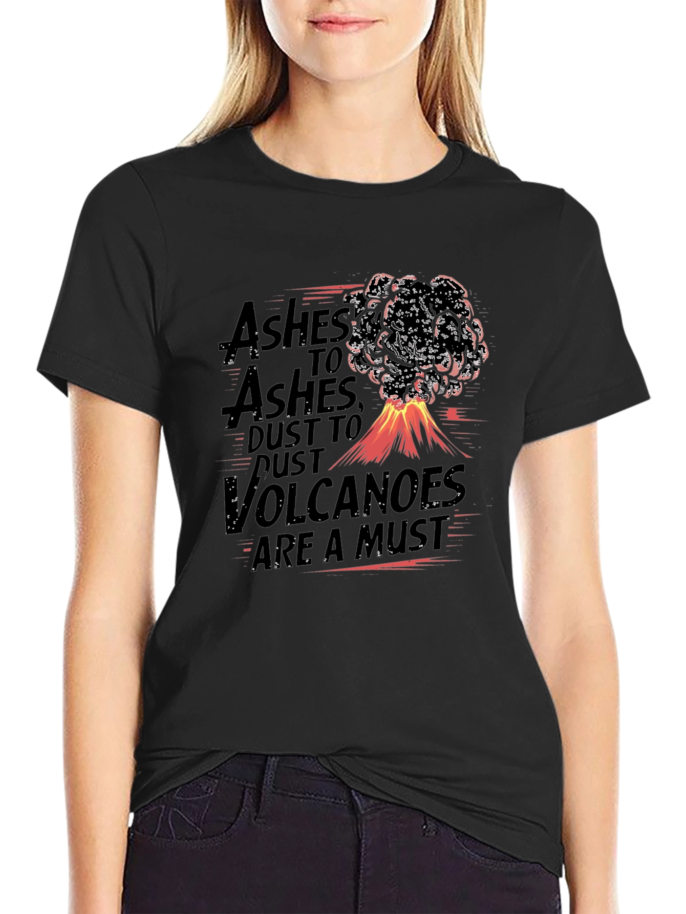 Volcano Eruption Graphic T-Shirt
