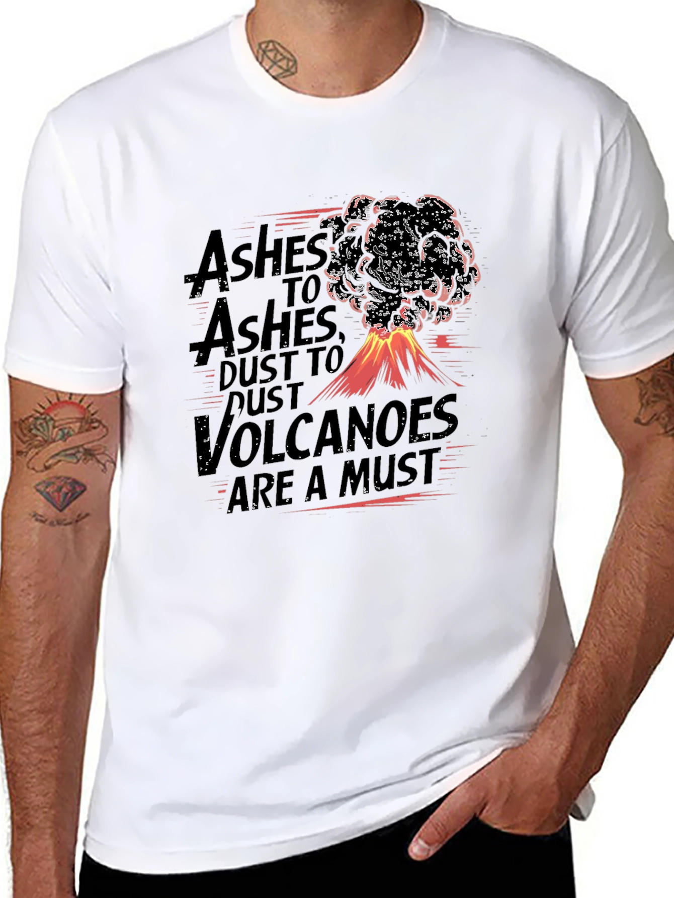 Volcano Eruption Graphic T-Shirt