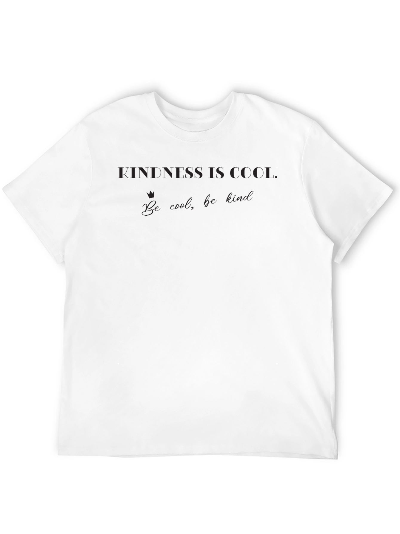 Kindness Is Cool Black Graphic Tee