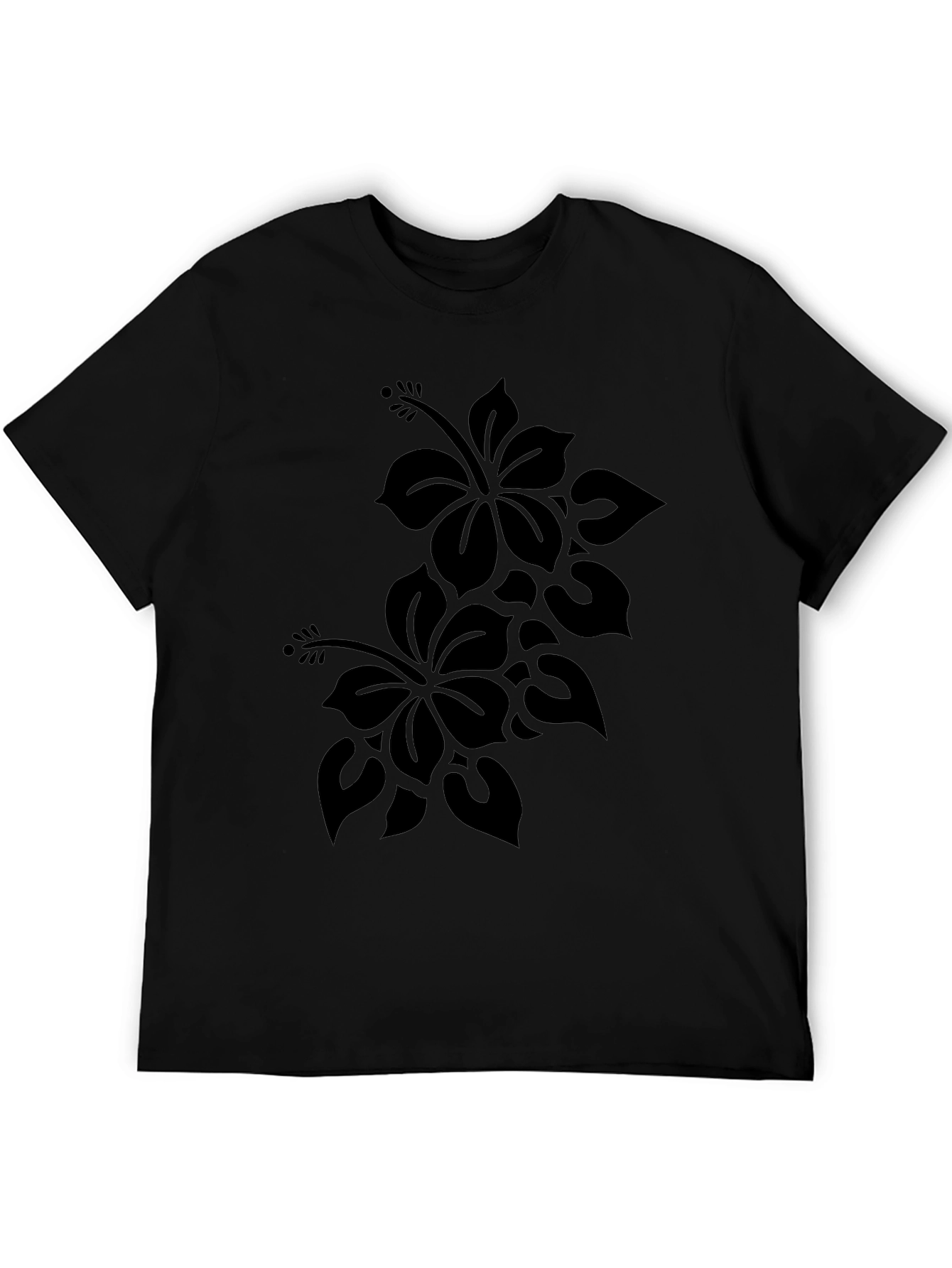 Black Floral Graphic Tee