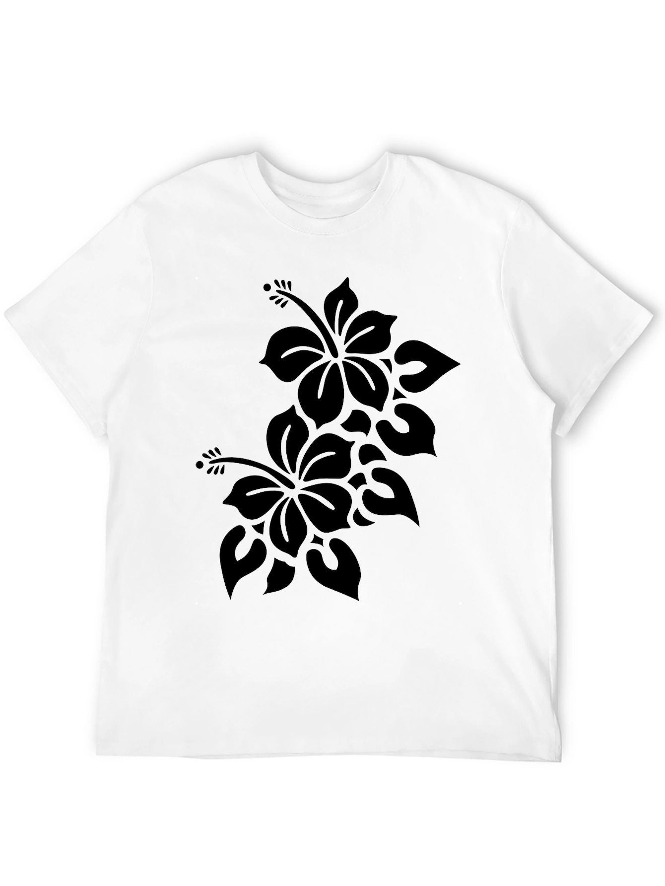 Black Floral Graphic Tee