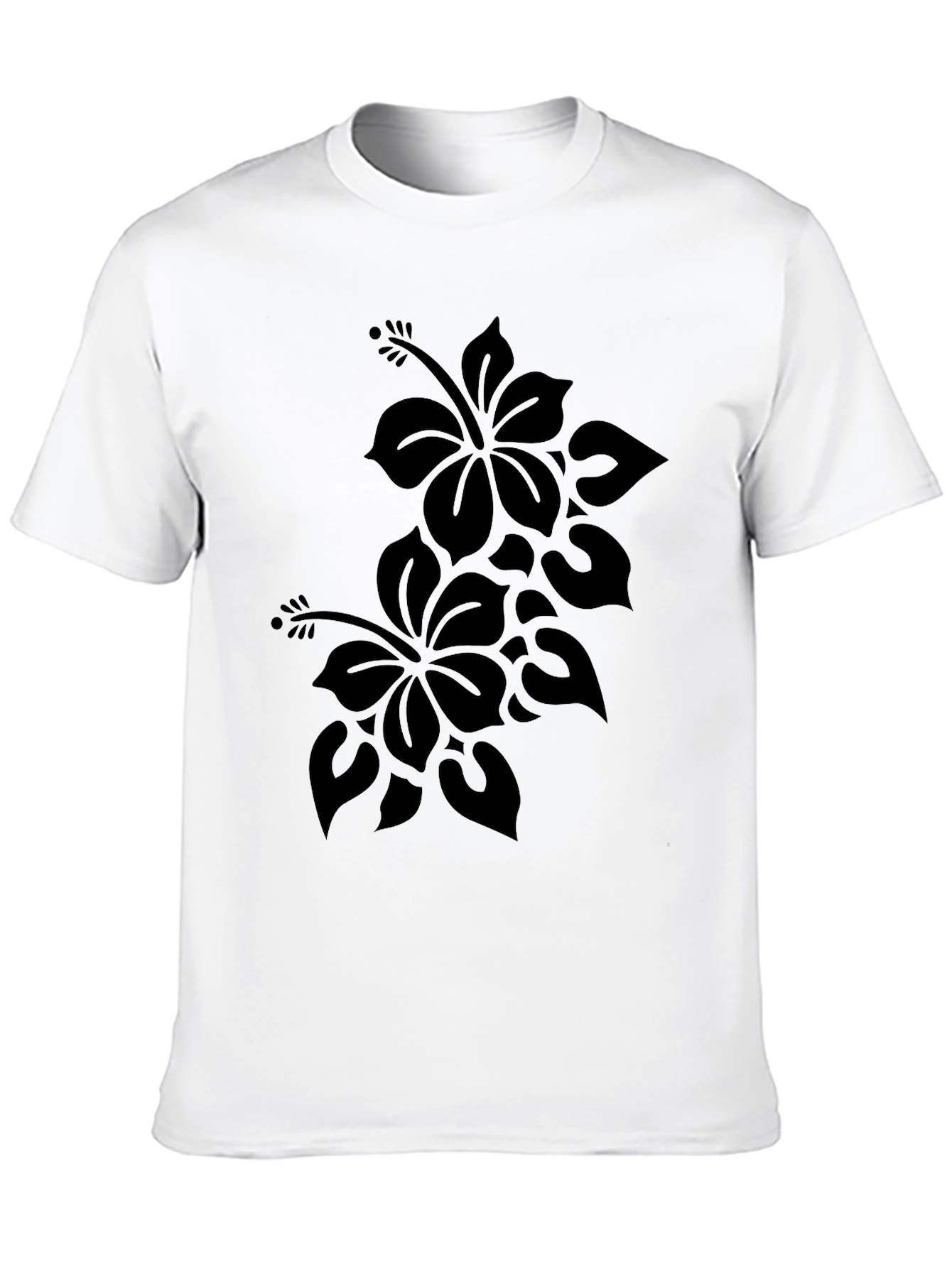 Black Floral Graphic Tee