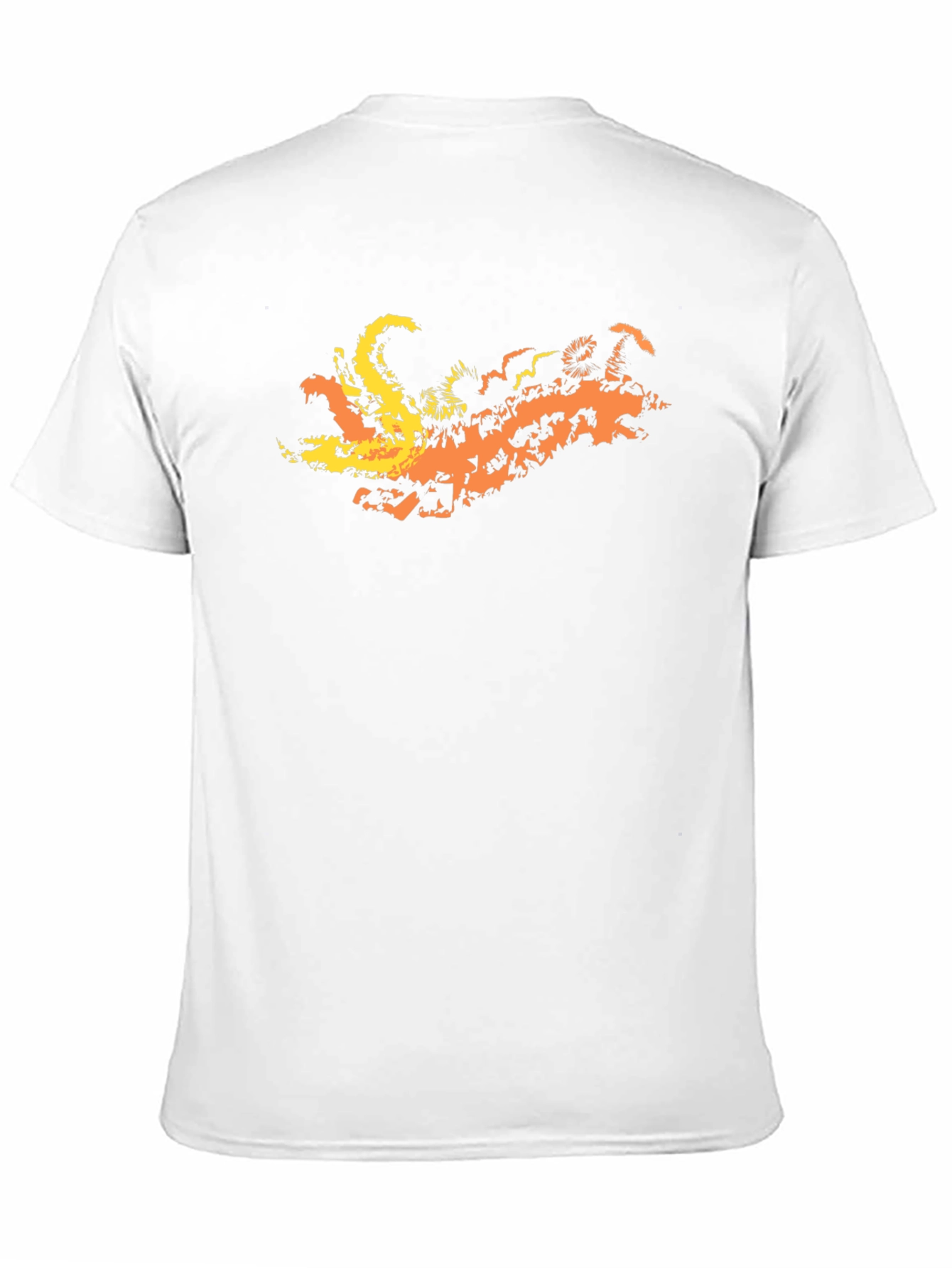 Fiery Dragon Graphic Tee - Black Cotton Blend T-Shirt