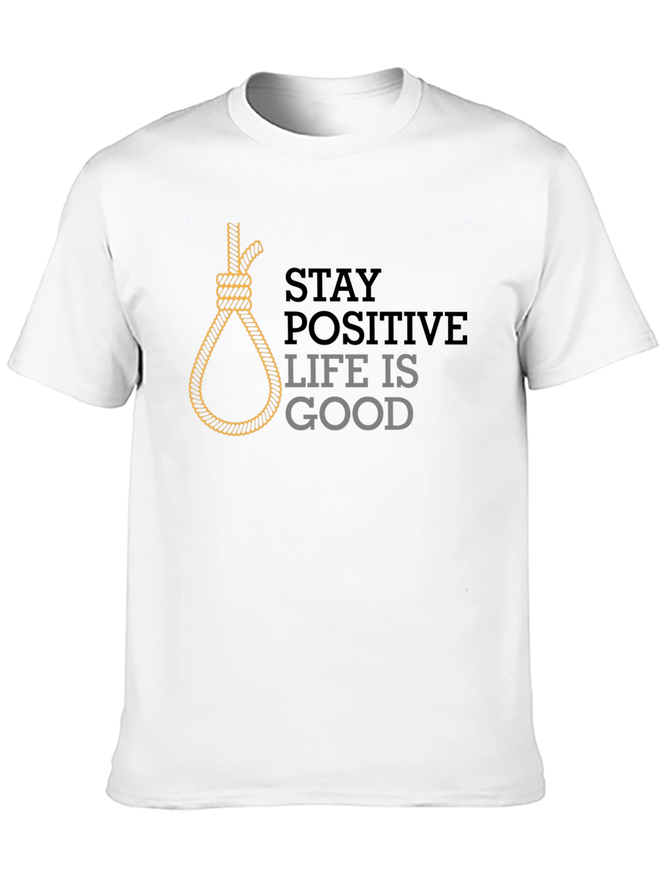 Stay Positive Black Graphic Tee