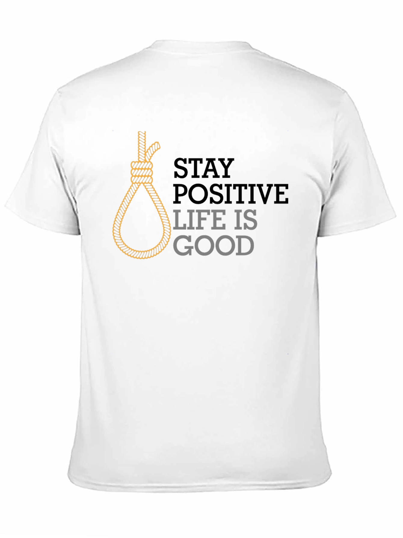 Stay Positive Black Graphic Tee
