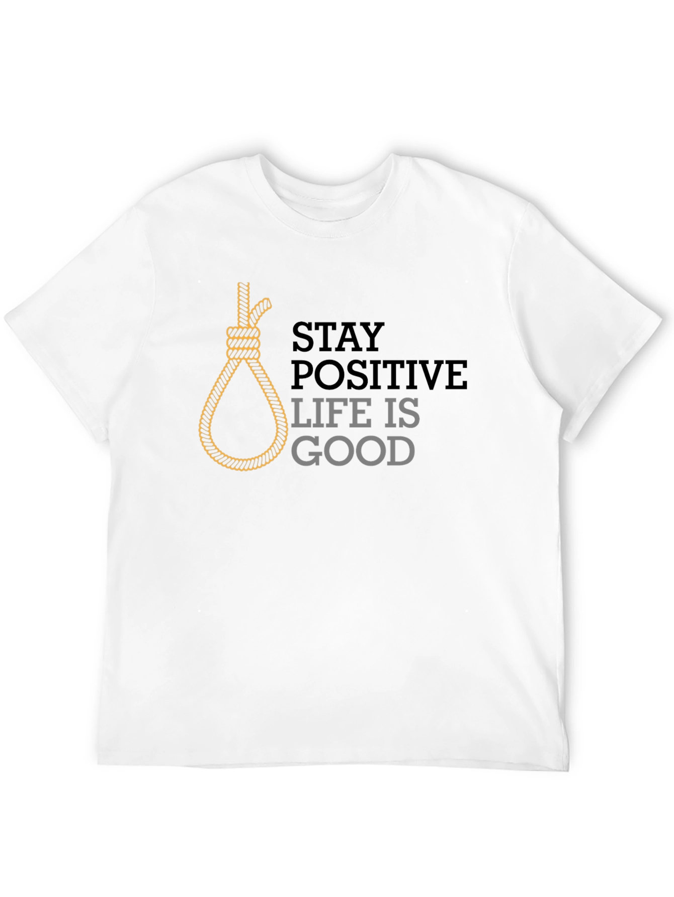 Stay Positive Black Graphic Tee