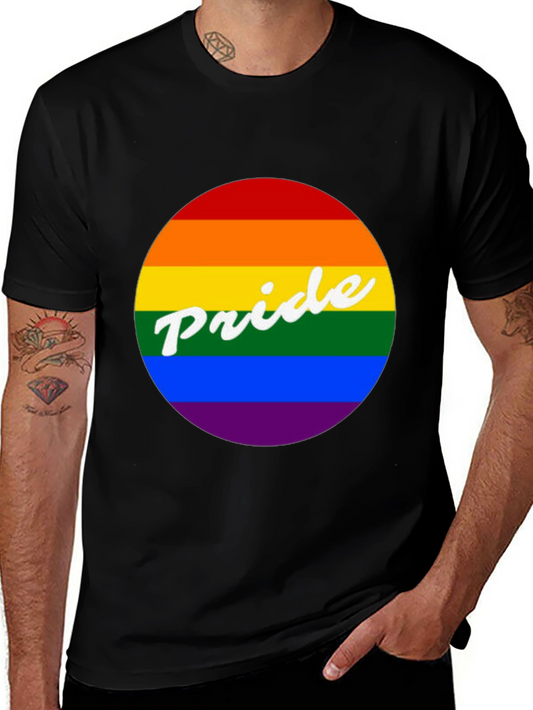 Pride Rainbow Graphic Tee - Unisex Black T-Shirt