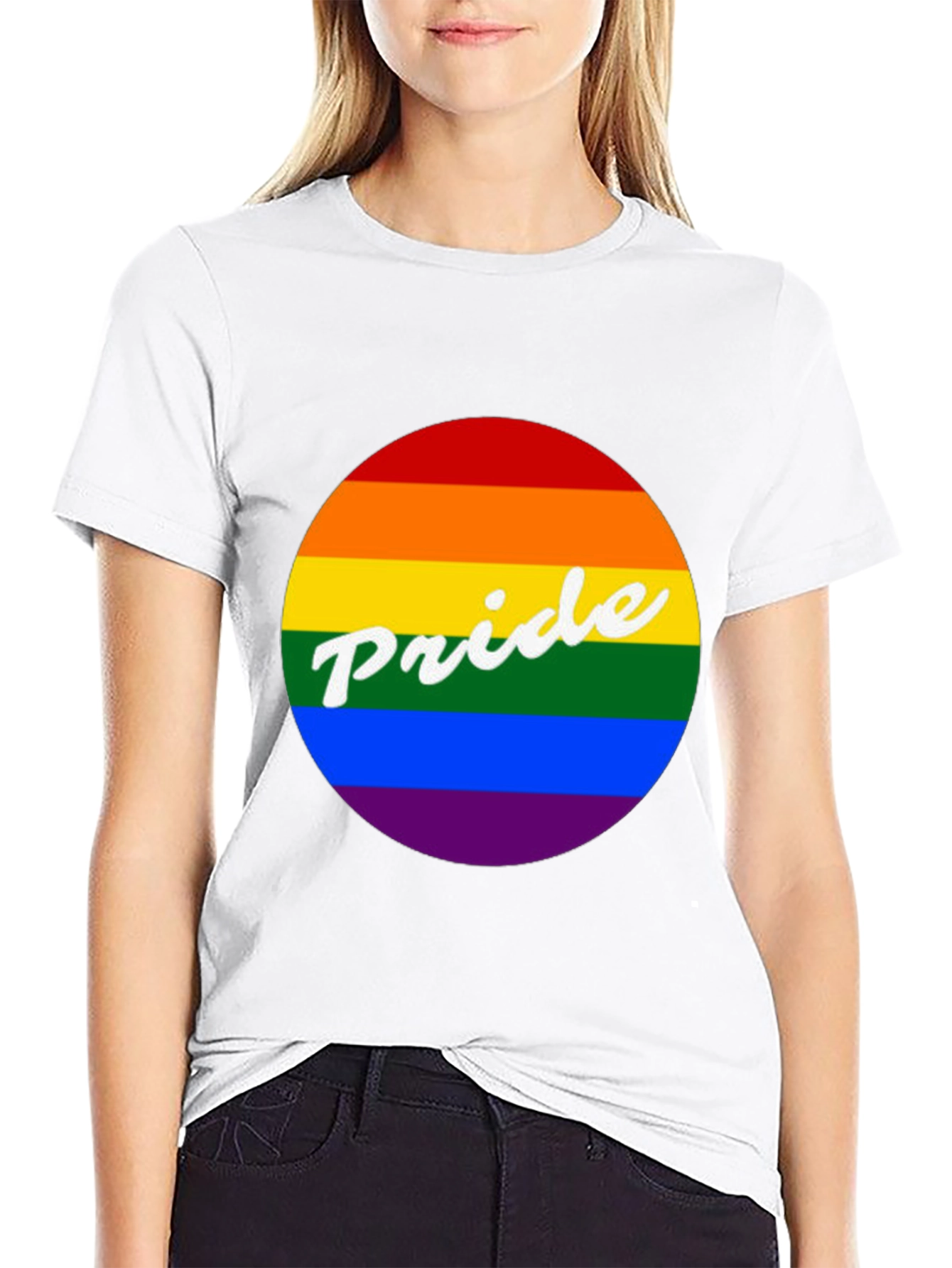 Pride Rainbow Graphic Tee - Unisex Black T-Shirt