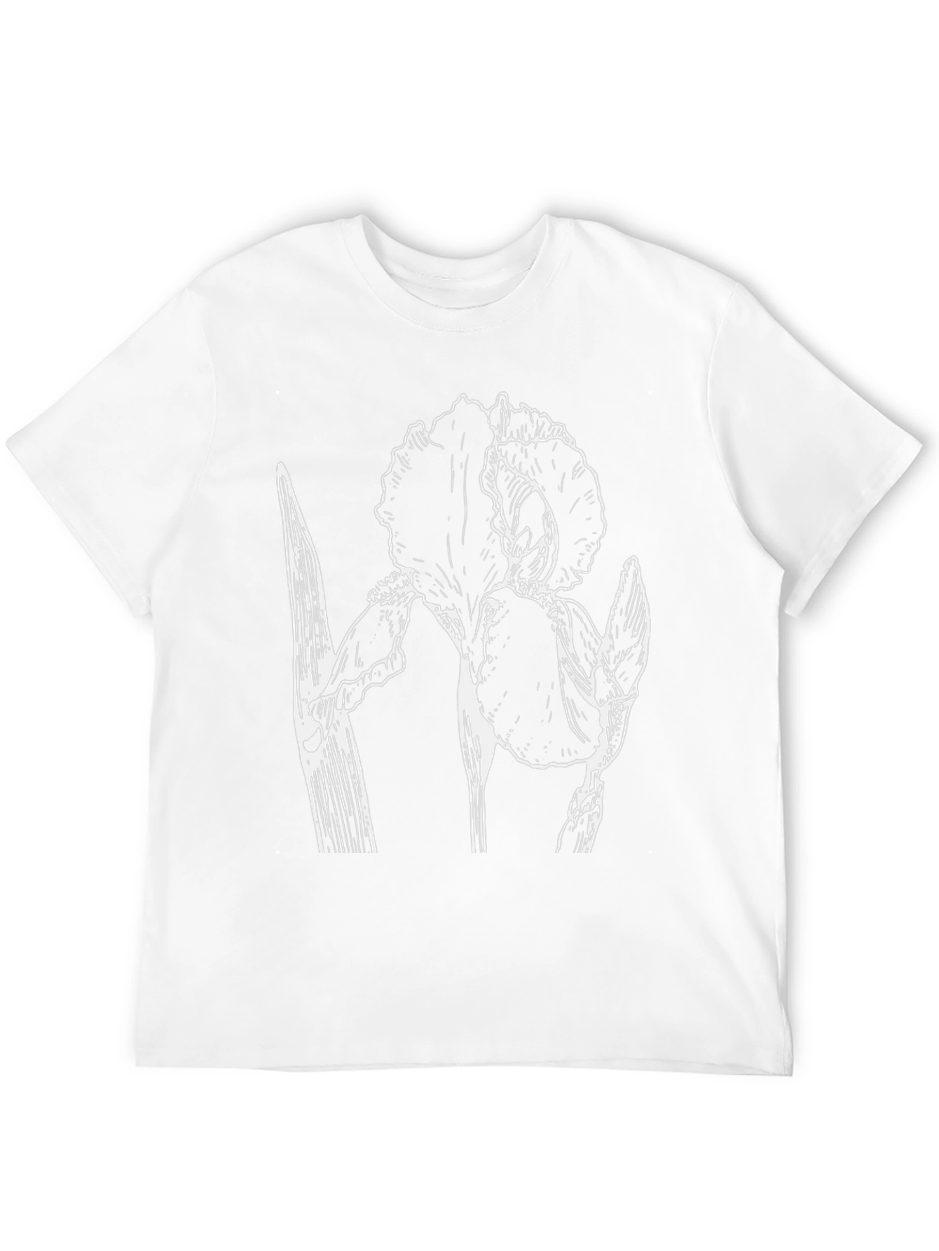 Floral Graphic Print Black Crew Neck T-Shirt