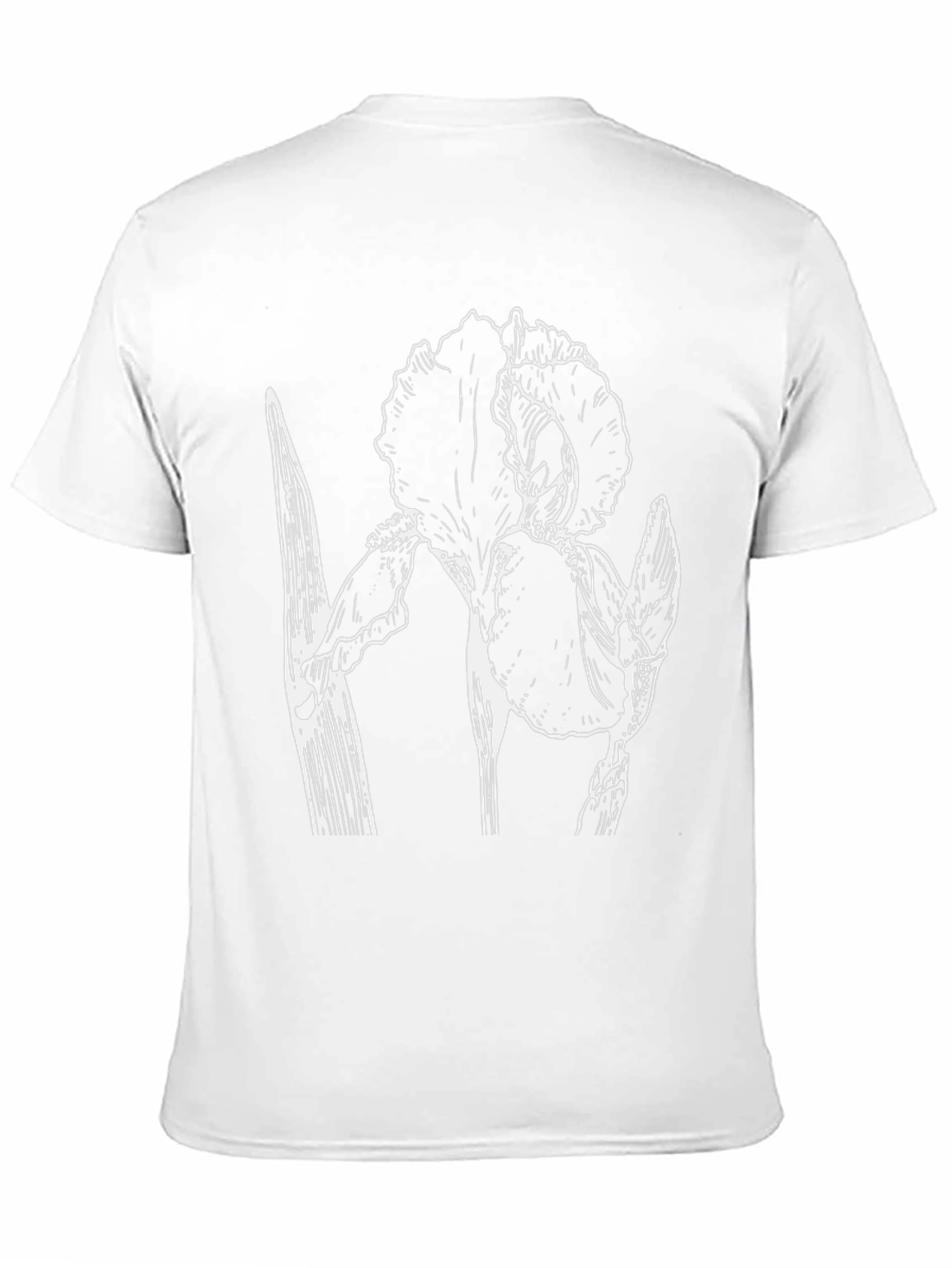 Floral Graphic Print Black Crew Neck T-Shirt