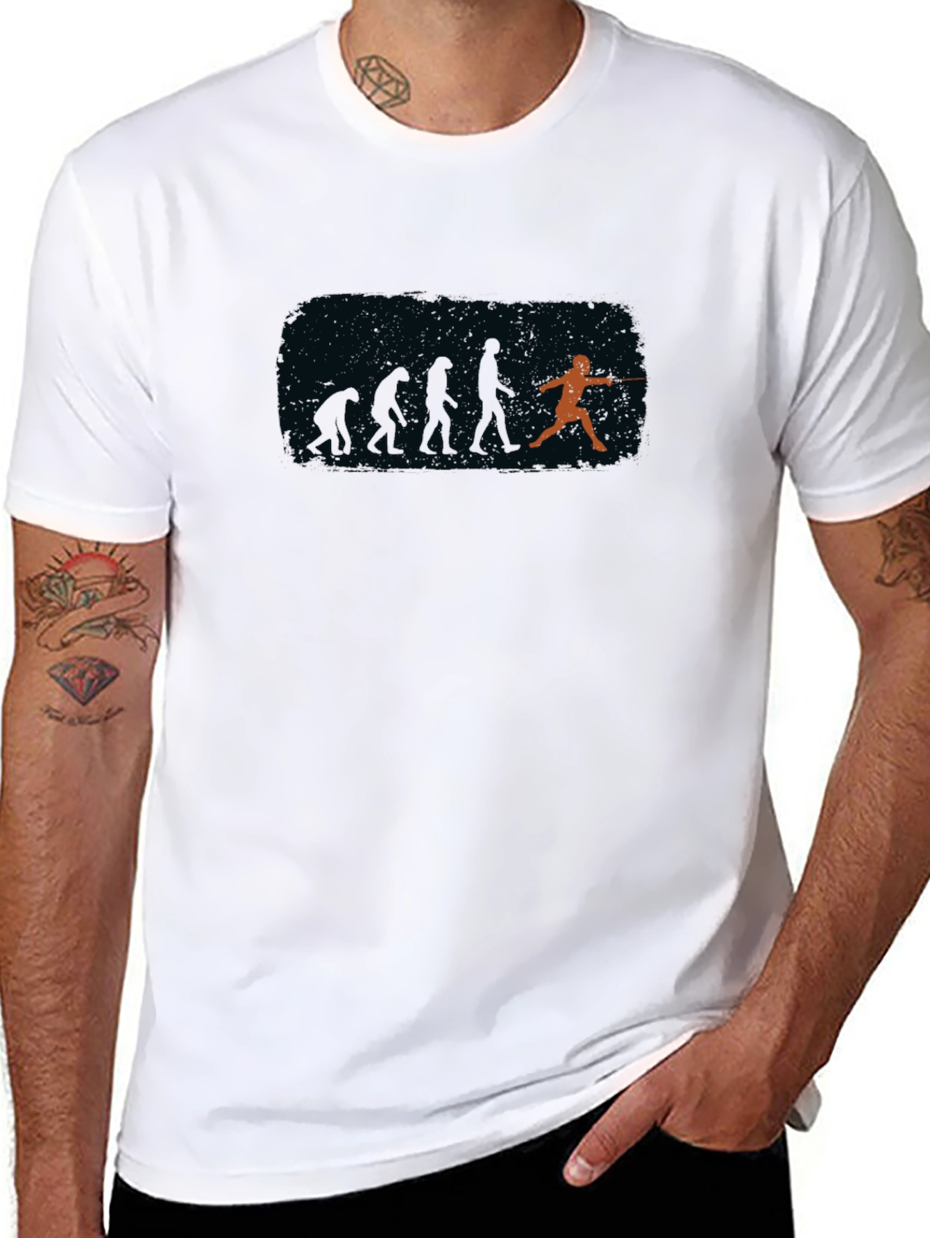 Fencing Evolution Graphic T-Shirt