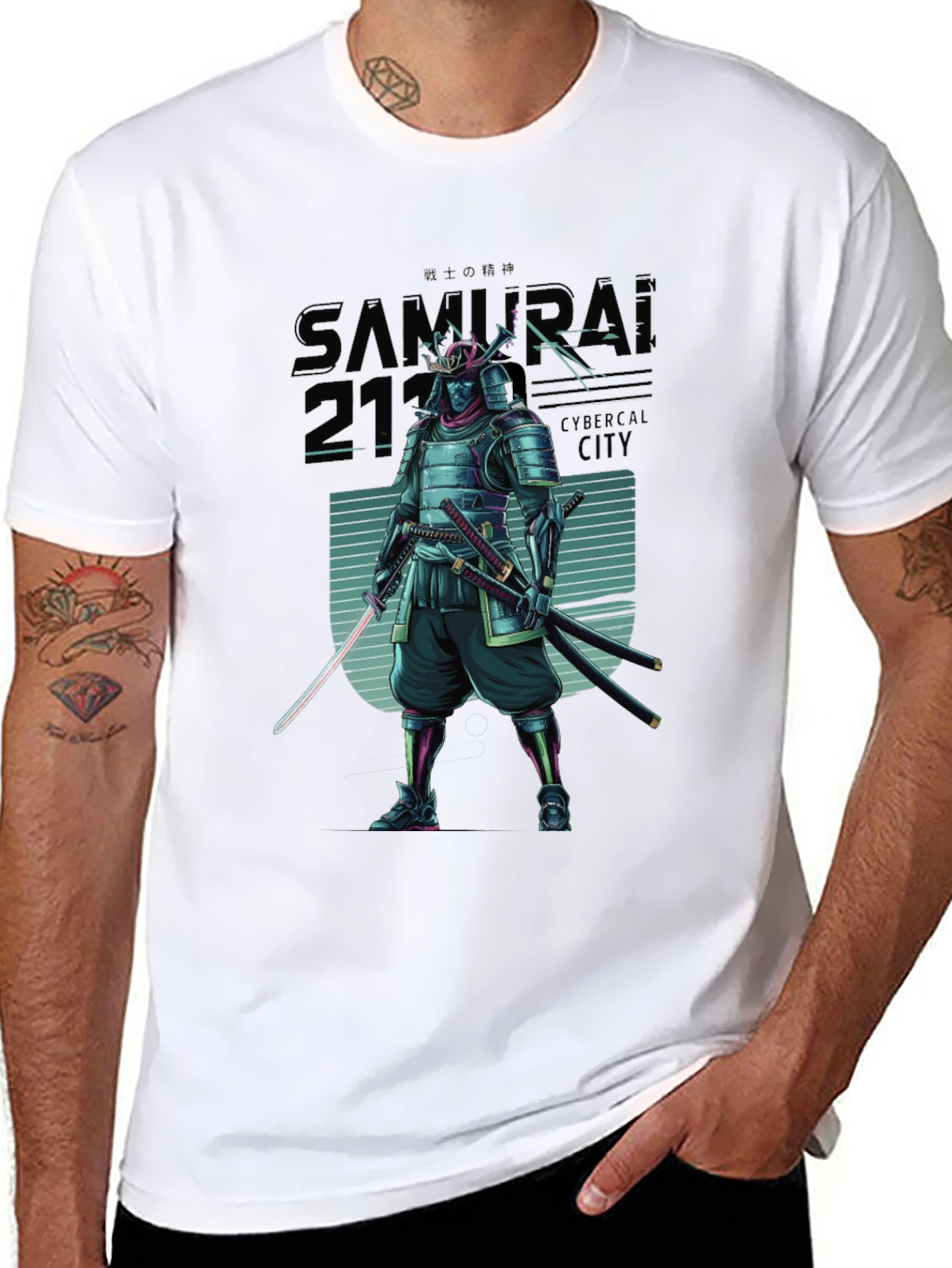 Cyberpunk Samurai 2177 T-Shirt